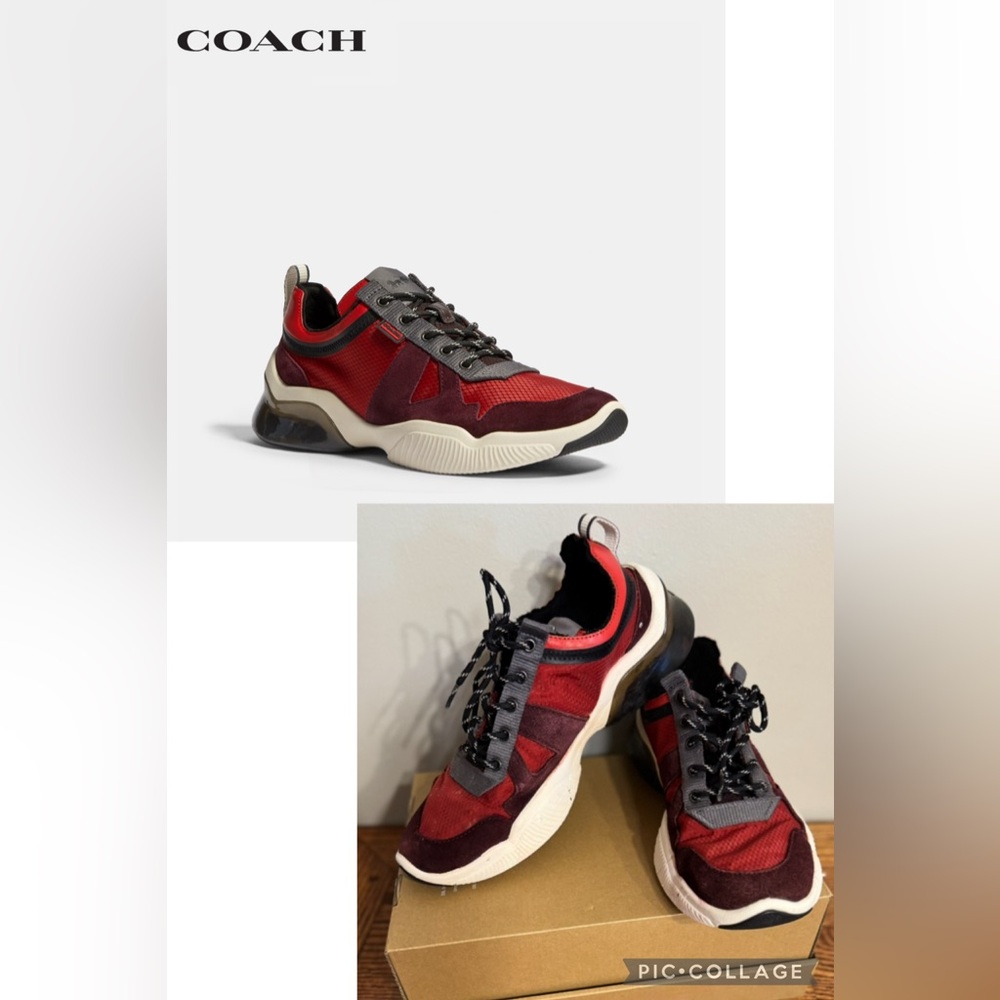 Coach Citysole Runner Red and Black Men’s Sneakers